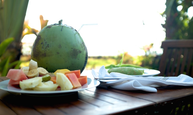 fruit, coconut and radar cake