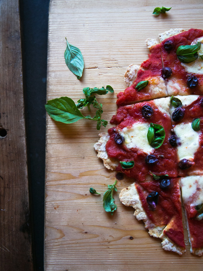 pizza topped with grapes