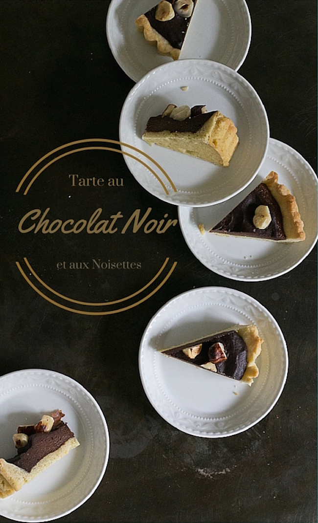 Tarte au Chocolat Noir et aux Noisettes