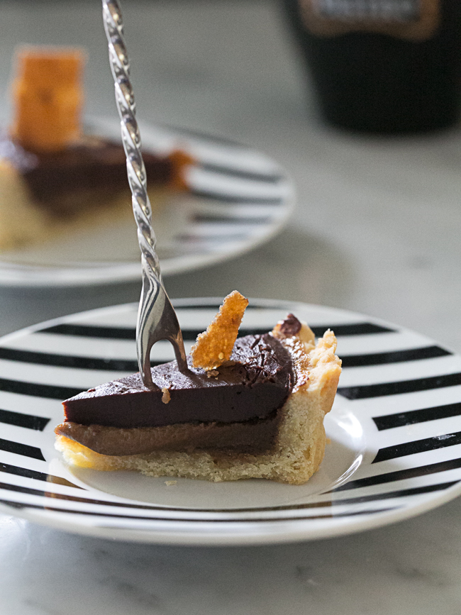 dark chocolate and coffee crème brûlée tart-3