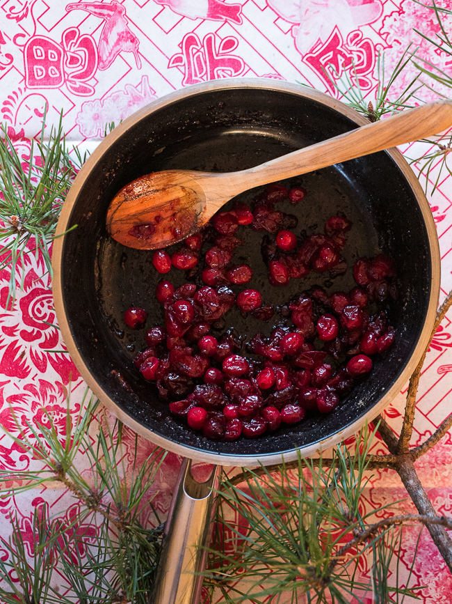 caramelized cranberries