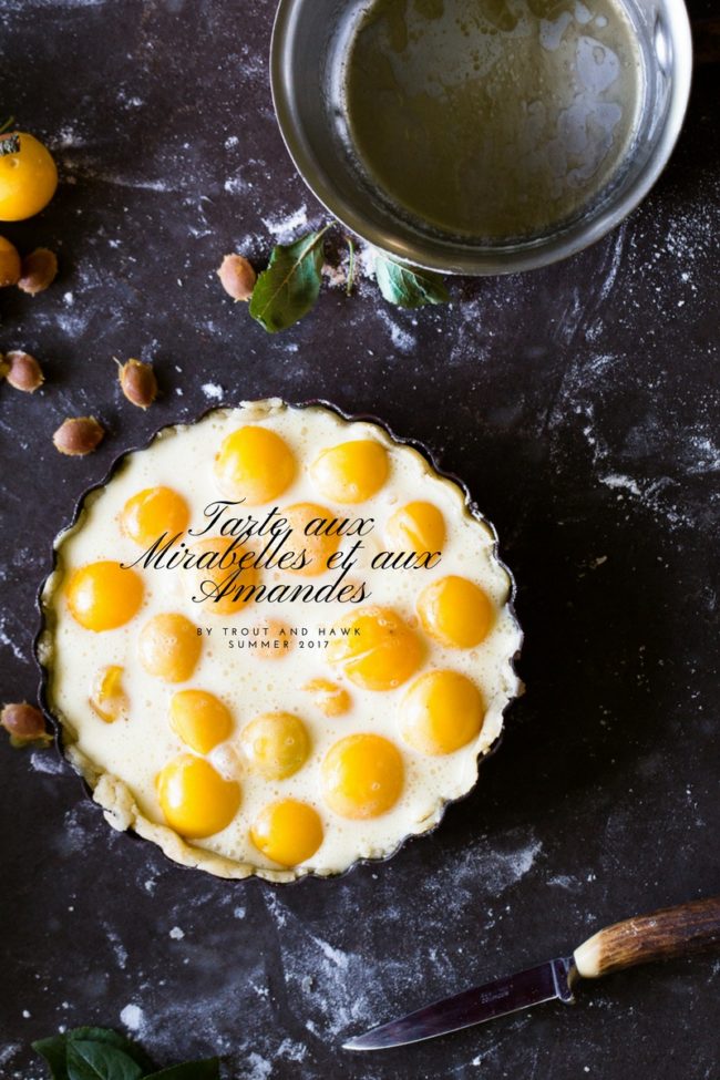 mirabelle and almond tart