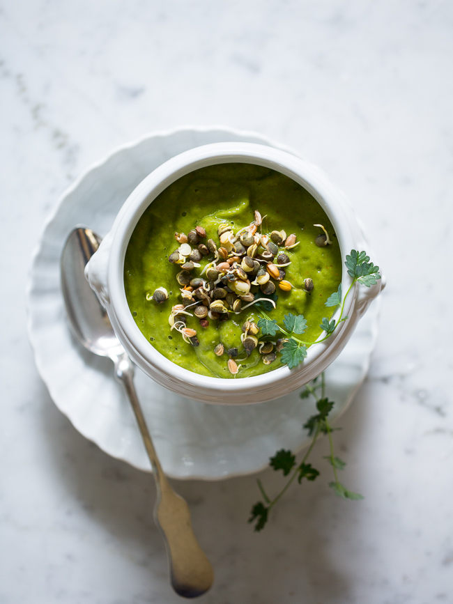 raw spinach soup